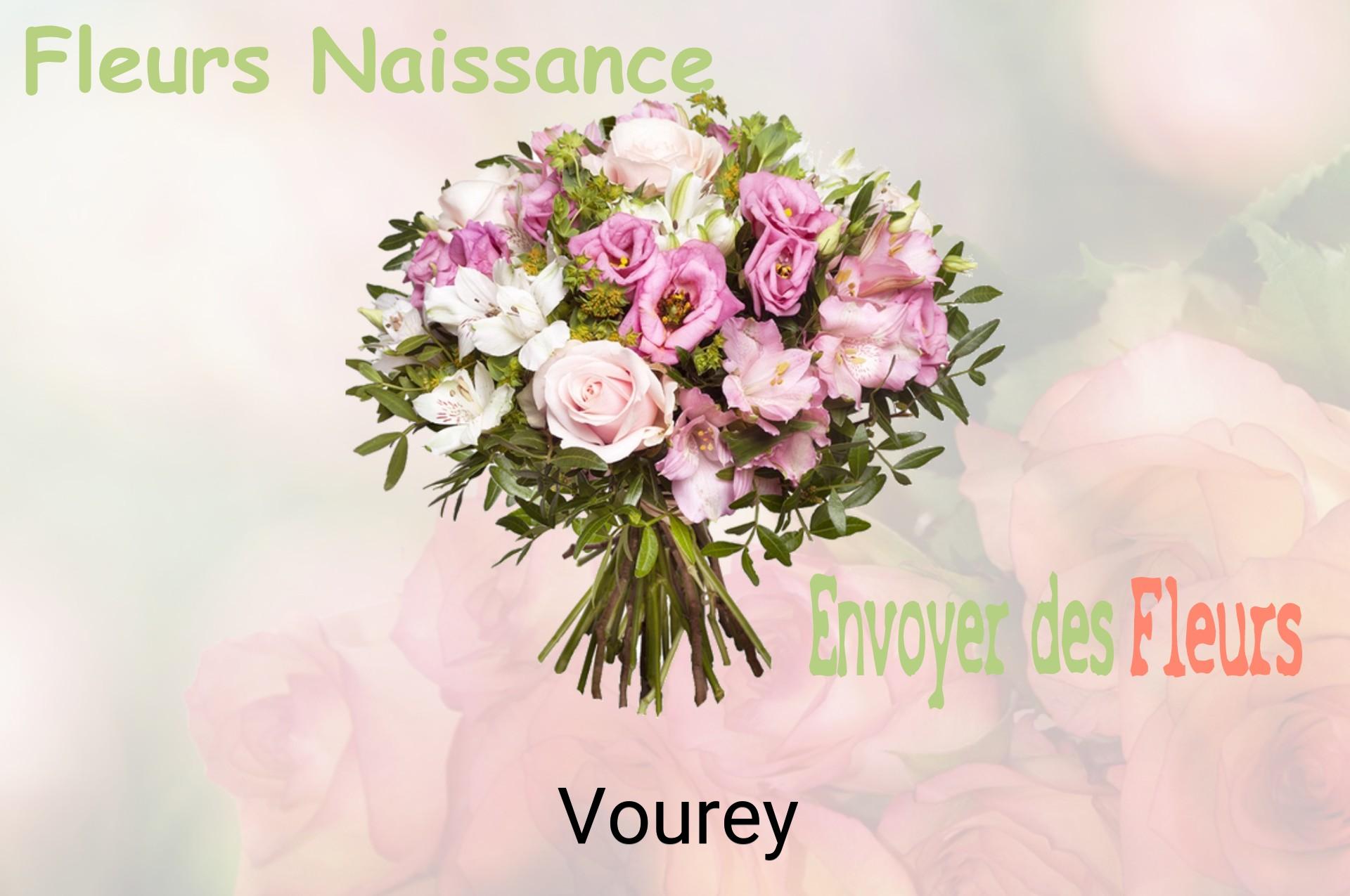 Bouquet de fleurs de naissance livré à Vourey